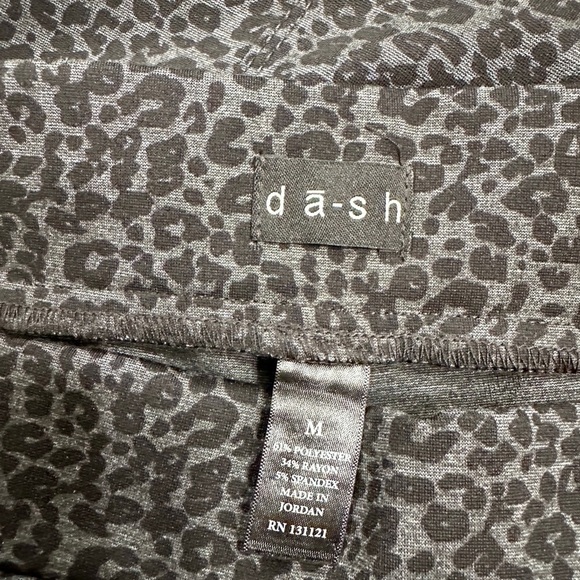 DASH, NWOT, WOMENS, GREY & BLACK, STRETCH, LEOPARD PRINT, PULL-ON PANTS. SIZE M - Picture 6 of 6